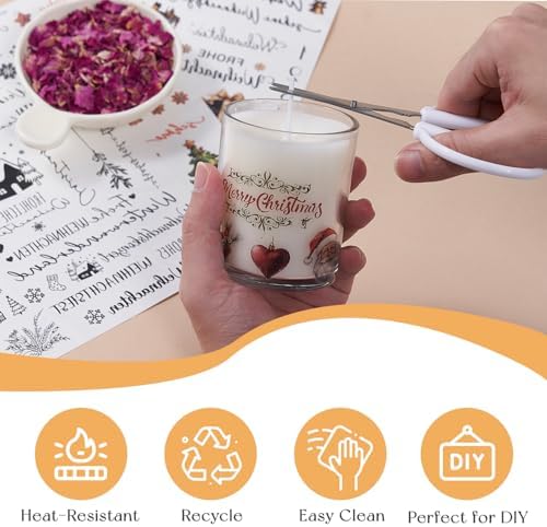 Scented Candle Making Kit for Adult with Wax Melter&Glass Jars 1.32lbs