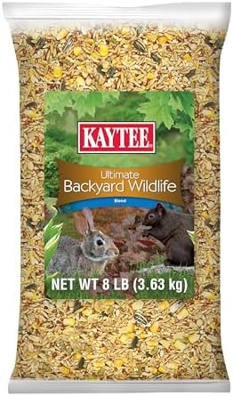 Kaytee Ultimate Backyard Wildlife Food for Wild Squirrels, Rabbits, Chipmunks, and More, 8 Pounds