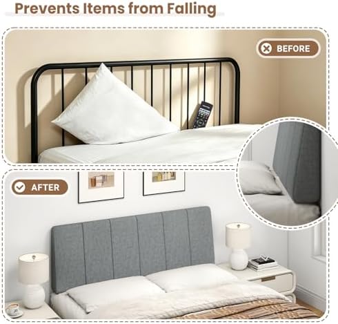 Full Size Headboard Only-No Assembly Required, Dark Gray