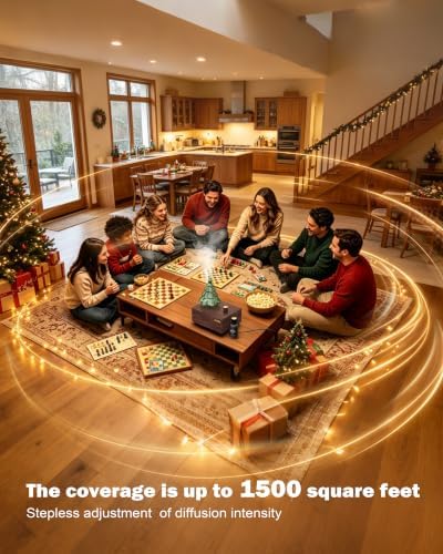 Waterless Oil Diffuser, Christmas Tree Style, 1500 Sq.Ft Cold-Air