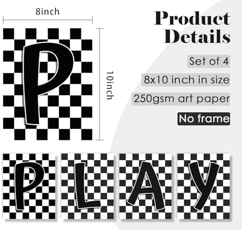 ULEGIE Boy Toddler Playroom Wall Decor, Toddler Boy Room Decor