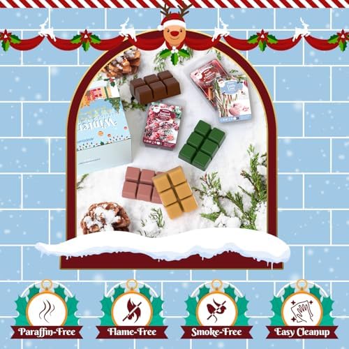 ARVIDSSON Winter Scented Wax Melts, Holiday Soy Wax Cubes for Wax Warmer