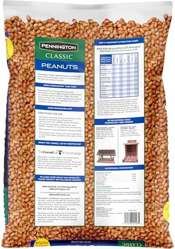 Pennington Classic Shelled Peanuts 5 pounds (Pack of 2)