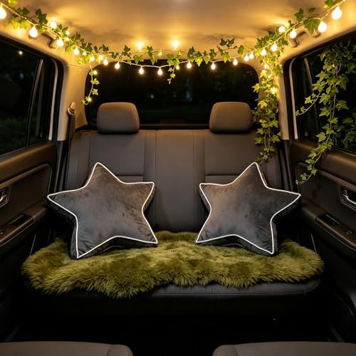 Star Pillow - 22" Large Star Shaped Throw Pillow, Decorative Floor Cushion, Accent Pillow for Sofa, Couch & Bedroom, Black