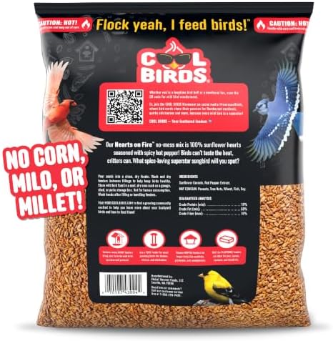 Cool Birds Hearts on Fire Hot Bird Seed, 10 lb