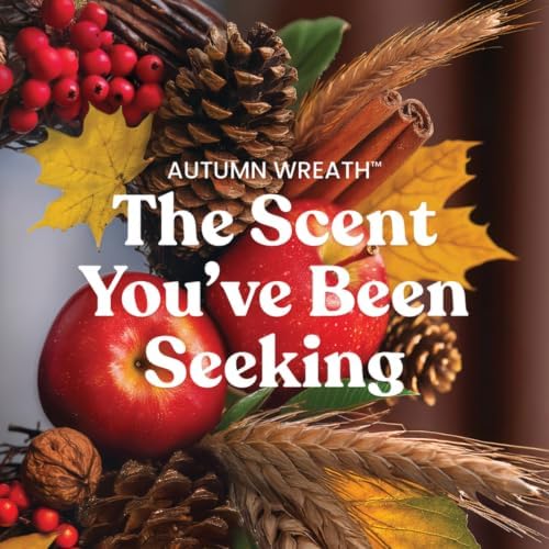 Yankee Candle Autumn Wreath Scented Candle, 14.5oz 3-Wick
