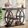 Tribesigns 39.4" Console Table, Sofa Table, Accent Tables, Black Brown