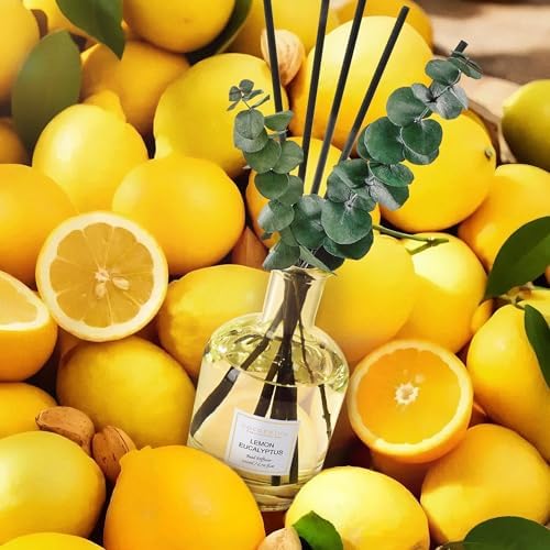 COCORRÍNA Lemon Eucalyptus Reed Diffuser, 6.76 oz