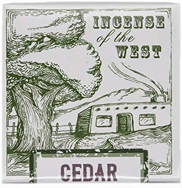 Incienso de Santa Fe - Cedar Natural Wood Incense Bricks Without Holder, 40 Count - Made in the USA