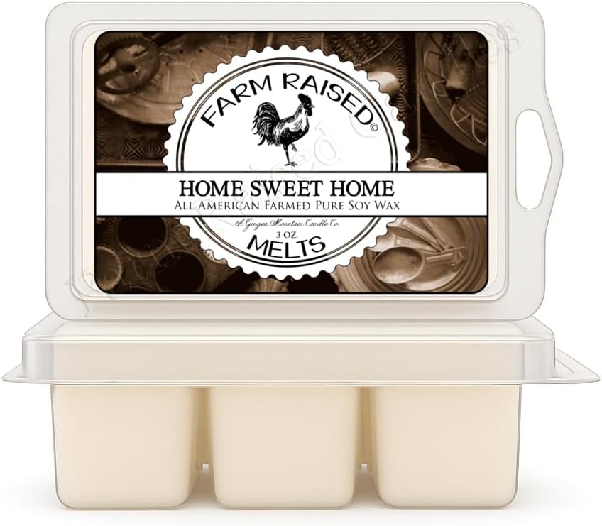 American Farmed Soy Wax Melts – Home Sweet Home Scent – 2 Pack for Wax Warmers (6 oz Total, 12 Cubes) – Made in USA