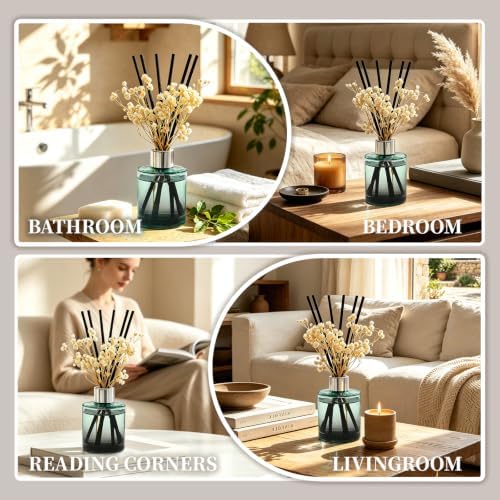 Brakula Reed Diffuser Set, Fresh Linen Scent, 4.06 fl oz Essential Oil