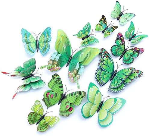 OPSEAM 3D Butterfly Wall Decor Butterfly Decorations Stickers with Magnets