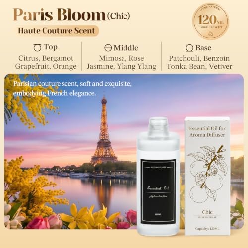 4.06 fl oz (120ml) Essential Oil for Diffusers M60 (Paris Bloom)