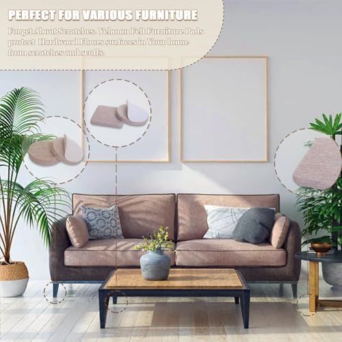 Felt Furniture Pads for Hardwood Floors -Yelanon Felt Pads for Chair Legs