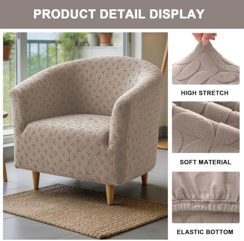 Eco-Ancheng Club Chair Slipcover Tub Chair Cover Stretch Armchair Covers