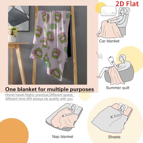 Pickles Blanket 40"x50", Soft Lightweight Throw Blanket for Kids Teens Adults, All Season Cozy Decorative Blanket for Sofa Bed Couch Travel