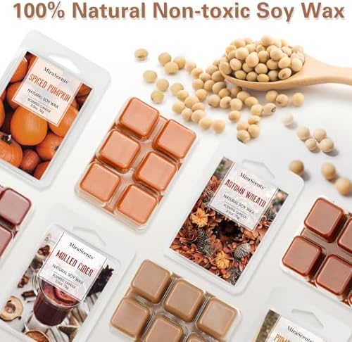 Fall Scented Wax Melts, Wax Cubes Strong Scent for Wax Warmer