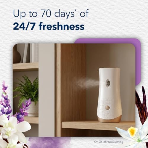 Glade Automatic Spray Refill, Air Freshener for Home and Bathroom, Lavender & Vanilla, 6.2 Oz, 2 Count