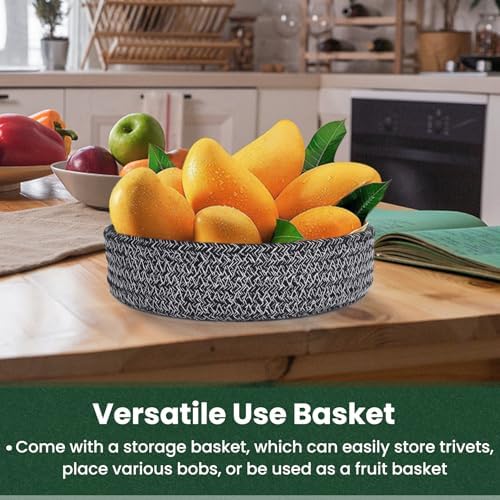 8 Inch Trivets for Hot Dishes, Hot Pots and Pans, 5 Pcs