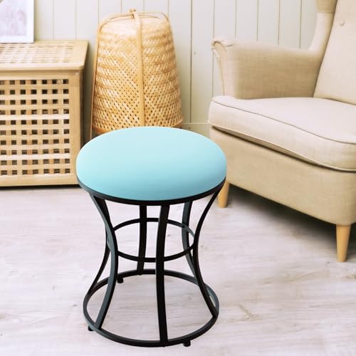 Vanity Chair, Small Velvet Vanity Stool & Ottoman Bench for Bathroom, Dorm