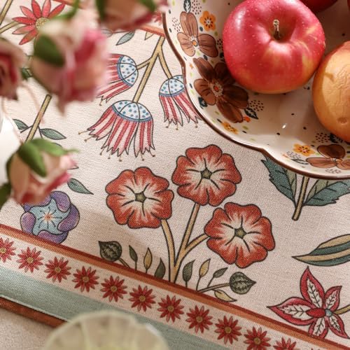 bilin gaier Designer Vintage French Small Table Runner,63"x12"