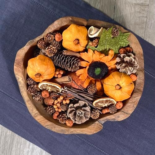 ANDALUCA Decorative Sunflower Fragrance Potpourri Fall Autumn Home Décor (Pumpkin Spice)