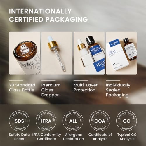 HIQILI Vanilla Essential Oil Set, Value Pack for Family, Business Supply