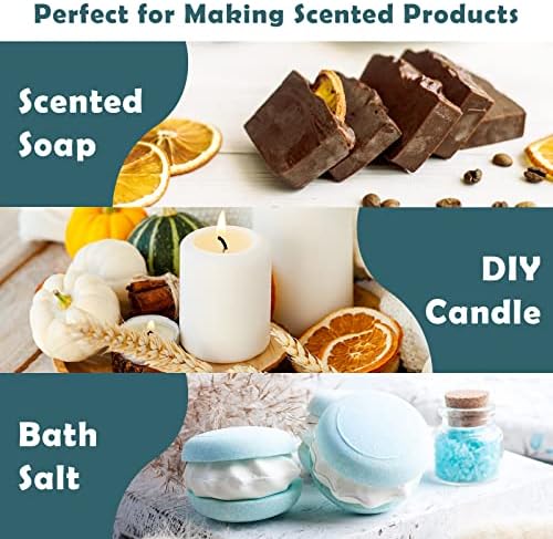 Bakery Fragrance Oils, Holamay Scented Essential Oils for Soap & Candle Making, Aromatherapy Diffuser Oil Scents (10 Packs of 5ml) - Creamy Vanilla, Gingerbread, Chocolate, Pumpkin Pie and More