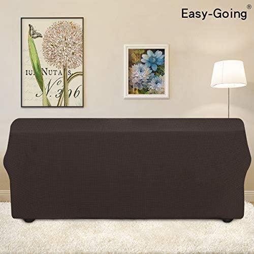 Easy-Going Stretch 4 Seater Oversized Sofa Couch Cover Chocolate