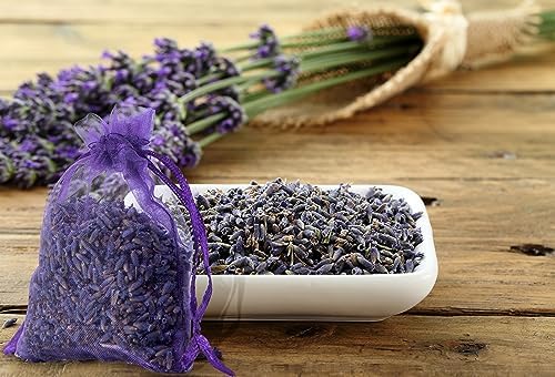 Lavande Sur Terre French Lavender Sachets for Drawers and Closets Fresh Scents, Set of 36, Home Fragrance Sachet for Closets and Drawers, Purple, LV-C-36-1