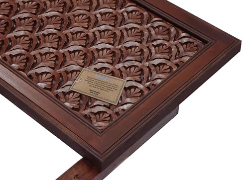 COTTON CRAFT Solid Wood Sturdy Queen Headboard - Antique Brown