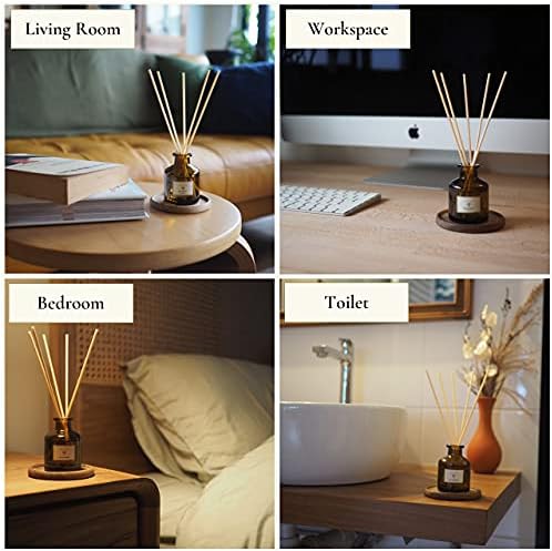 PRISTINE Maldives Villa/Inspired by Marriott Hotel Reed Diffuser for Home | Citrusy Grapefruit, Apple/Ocean Breeze/Sandalwood Oil Reed Diffuser Set & Reed Diffuser Sticks | Home Decor Scent Diffuser