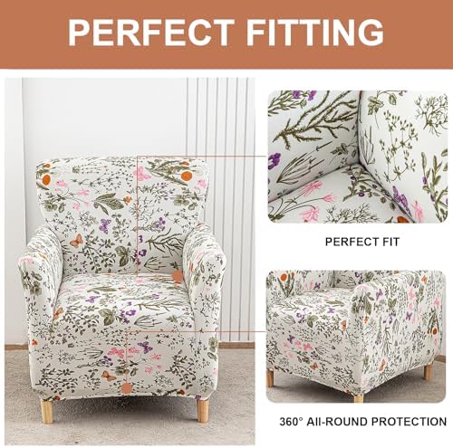 Eco-Ancheng Banquet Armchair Slipcovers Accent Chair Covers Chair Slipcover
