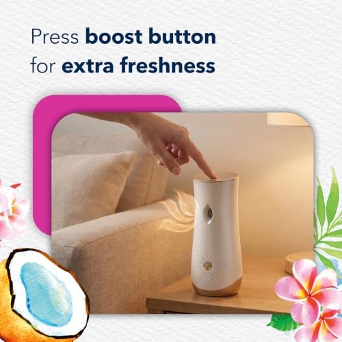 Glade Automatic Spray Air Freshener Refill, Tropical Blossoms, 2 Count