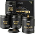 AOOVOO Scented Candles for Men - 4 Pack Candles for Home Scented