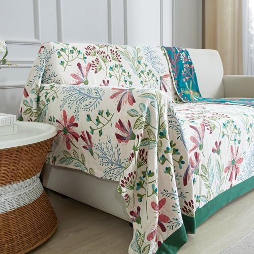 Boho Throw Blanket for Bed 60”x80”, 100% Cotton Blanket for Couch Sofa