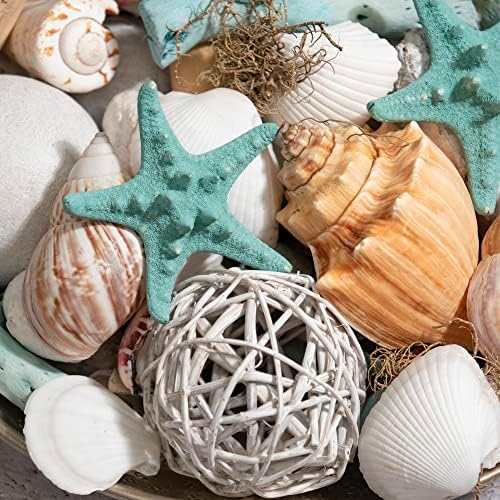 ANDALUCA Ocean Plumes Scented Seashell Potpourri Large 20 oz Bag with Fragrance Vial Coastal Decor