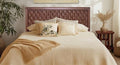 COTTON CRAFT Solid Wood Sturdy Queen Headboard - Antique Brown