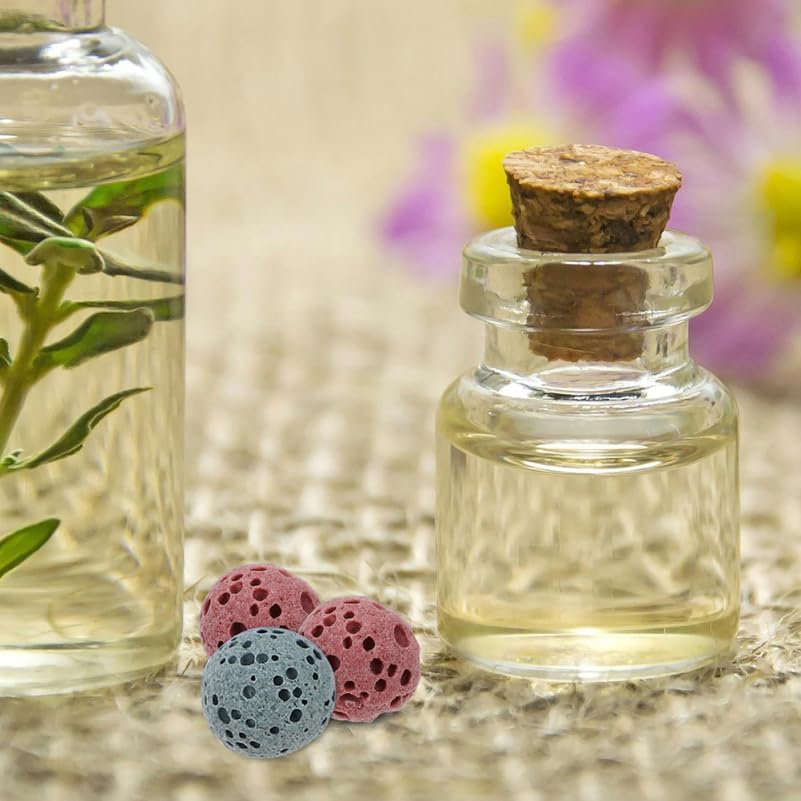 42Pcs Lava Aromatherapy Diffuser Beads Natural Volcanic Rock Essential Oil Air Freshener for Car Home Office Fragrance Easy Use
