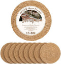 13.8 in Round Fall Placemats Set of 10, Woven Chargers for Dinner Plates