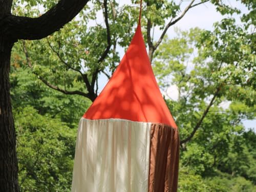 Kids Bed Canopy with Patch Soft Crib Tent Curtain Reading Nook Play Room Nursery Decoration