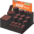 Felt Furniture Pads 400 Pieces, Furniture Pads for Hardwood Floors Brown