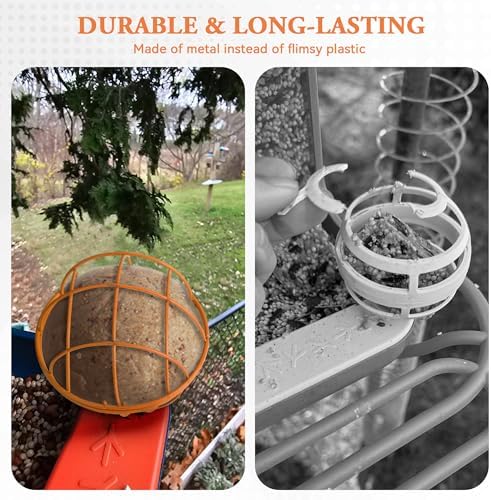 Suet Ball Holder Accessories for BirdBuddy Feeders in Metal