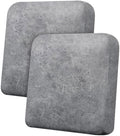Loveseat Cushion Covers Leather-Look 2PC Stretch Love Seat Slipcover Sets for Living Room Individual Couch Seat Protector, Pet-Friendly, Non-Slip, Easy Fit - Light Grey
