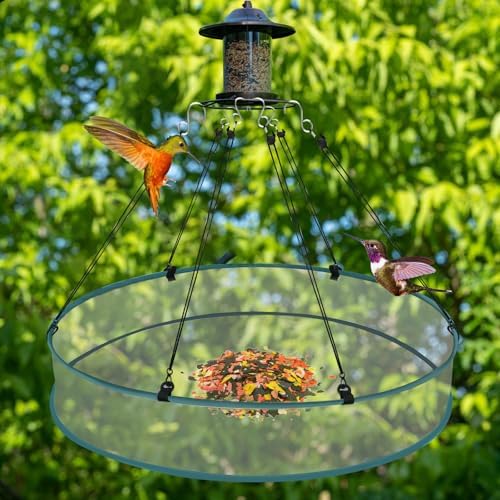 24 Inch Large Bird Seed Catcher Tray for Hanging Bird Feeder Platform