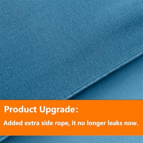 TAIMIT Teal King Comforter Set - 7 Pieces, Bed in a Bag Bedding Sets with All Season Soft Quilted Warm Fluffy Comforter,Flat Sheet,Fitted Sheet,2 Pillow Shams,2 Pillowcases
