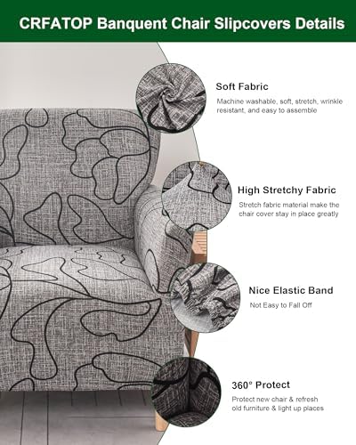 CRFATOP Accent Chair Cover, Stretch Armchair Slipcover for Living Room,24