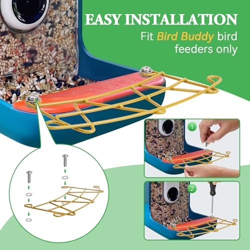 Perch Extender Accessories for BirdBuddy Feeders in Metal