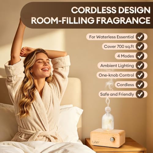 Glass Waterless Essential Oil Diffuser Upgraded, Nebulizing diffusers