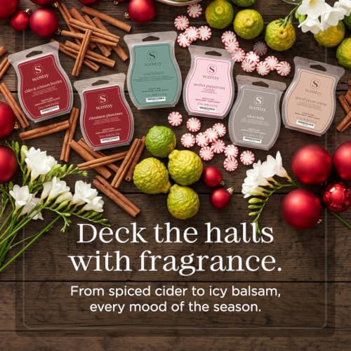 Scentsy Holiday Wax Melts Variety Pack, 6 Scented Bars